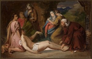 Entombment of Christ, sketch for a painting