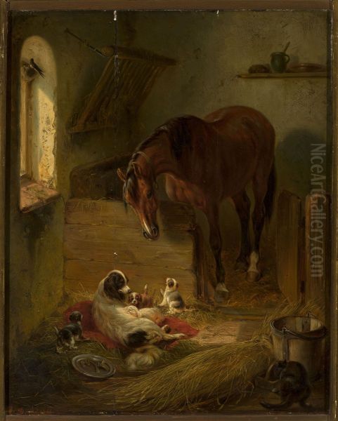 In the barn - view 1