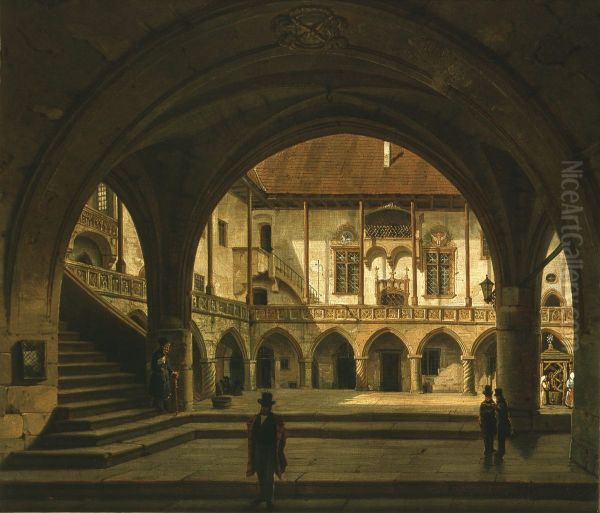 Courtyard of the Jagiellonian Library - view 1
