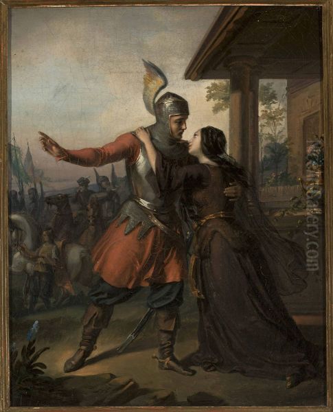Waclaw's farewell to Maria - view 1