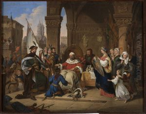 Youth of Boleslaw the Wry-Mouthed by Aleksander Lesser