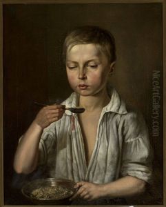 Boy at breakfast