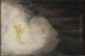 Angel with the star of Bethlehem by Hans Thoma