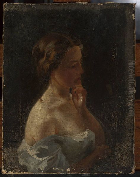 Study of a young woman - view 1