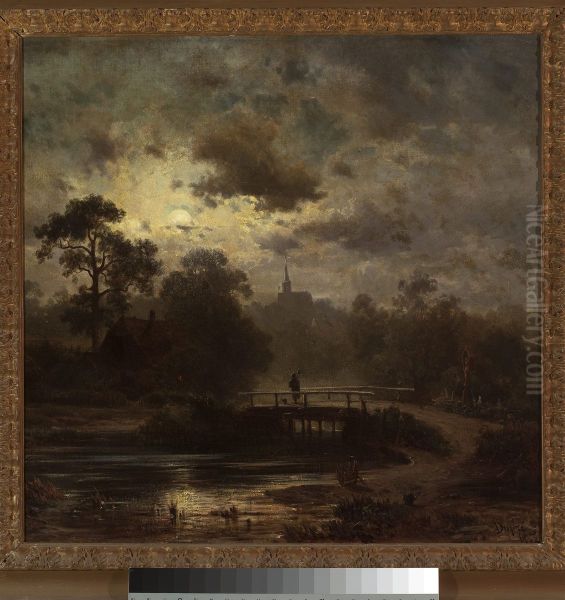 Landscape by moonlight - view 1