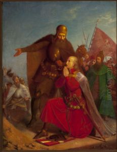 Wladyslaw Jagiello and Vytautas praying before the battle of Grunwald by Jan Matejko