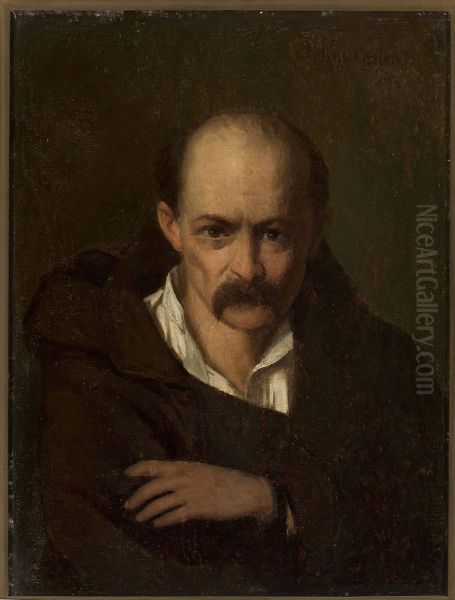 Portrait of a man in handcuffs - view 1