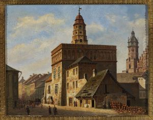 Old town hall at the Wolnica square in Kazimierz, Krakow