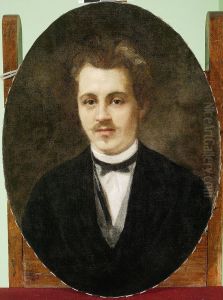 Portrait of Ludwik Meyet, father of Leopold by Karol Miller