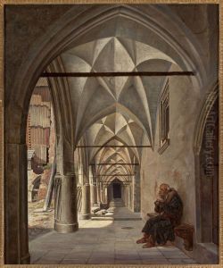 Cloisters of the Jagiellonian Library in Krakow by Aleksander Gryglewski