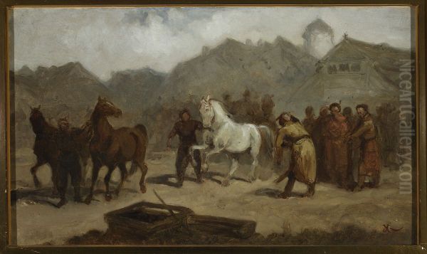 Horse market - view 1