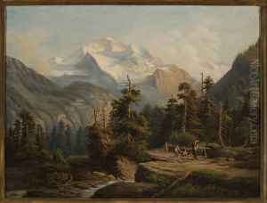 Mountain landscape by Feliks Brzozowski