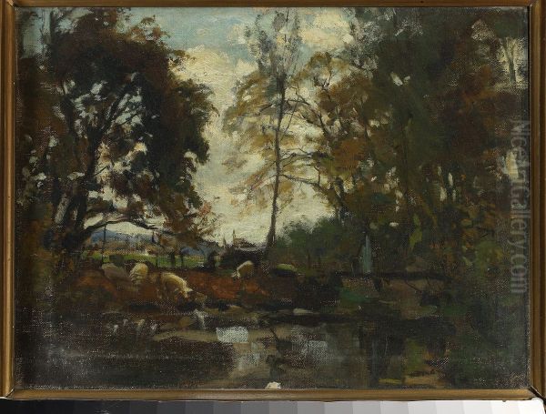 Landscape with a herd - view 1