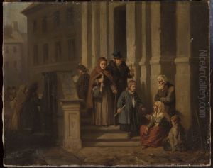 In front of the church by Henryk Pillati