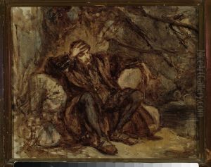 Sigismund Augustus in the Vilnius garden, sketch Sigismund Augustus in the Vilnius garden, sketch