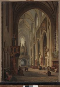 Interior of the Dominican Church in Krakow by Marcin Zaleski