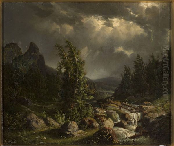 Storm in the mountains - view 1