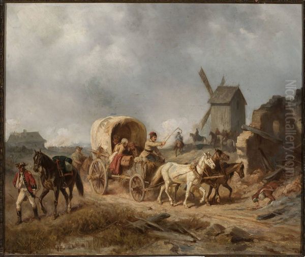 Convoy of the wounded - view 1