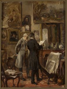 In the painter's studio In the painter's studio