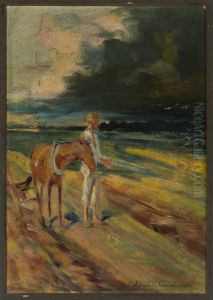 Black clouds, section of the triptych "Disaster", sketch by Albert Chmielowski