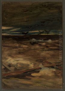 Pestilence, section of the triptych "Disaster", sketch