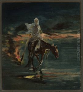 Death, central section of the triptych "Disaster", sketch