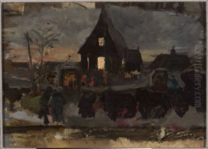 To the Advent dawn mass, sketch