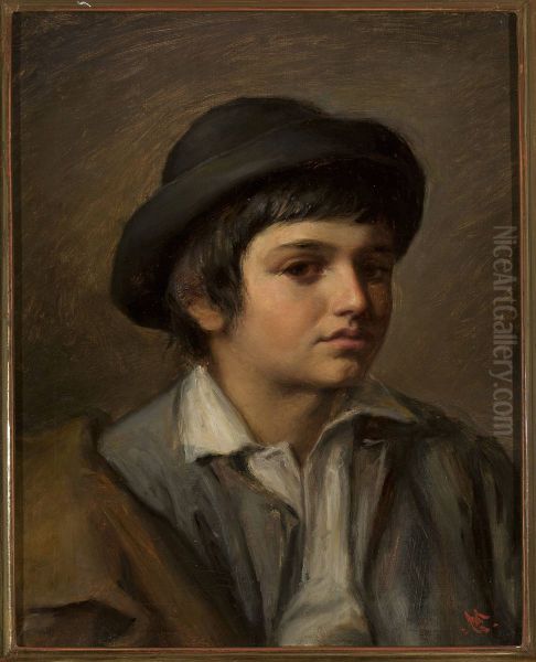 Portrait of a boy in a hat - view 1