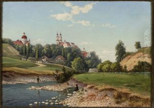 View of the church of Missionaries and Visitation Sisters in Vilnius
