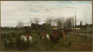 Departure for hunting by Maksymilian Gierymski