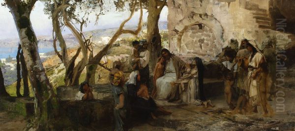 Christ among children - view 1