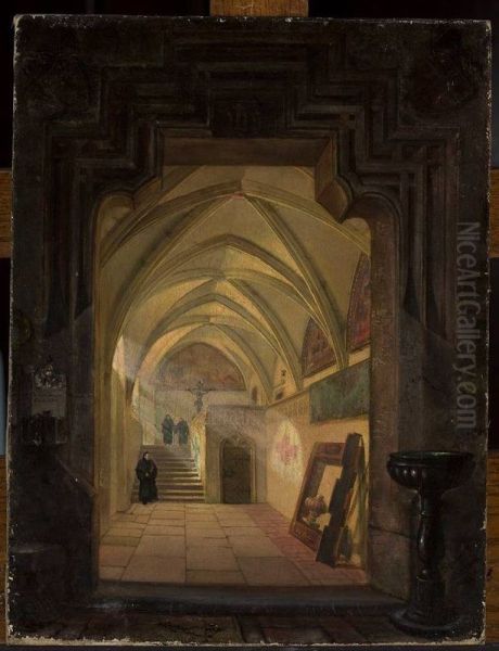 Interior of the cloister at the church of St. Catherine in Krakow - view 1