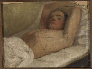 Study of a reclining woman by Jan Ciaglinski