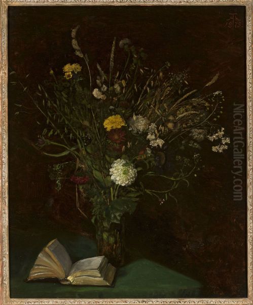 Vase with flowers - view 1