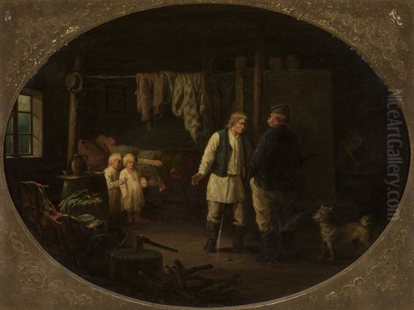 Destitution in a peasant cottage - view 1