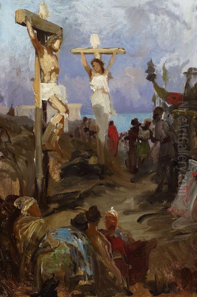 Christian Golgotha, sketch - view 1