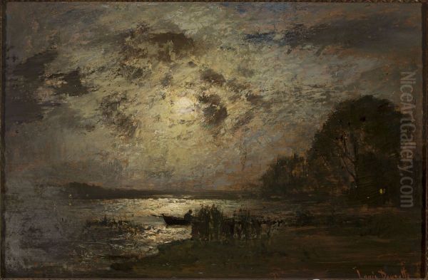 Moonlit landscape - view 1