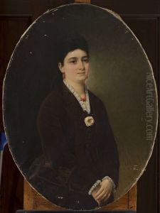Portrait of Maria Sedziak nee Zyzniewska by Karol Miller