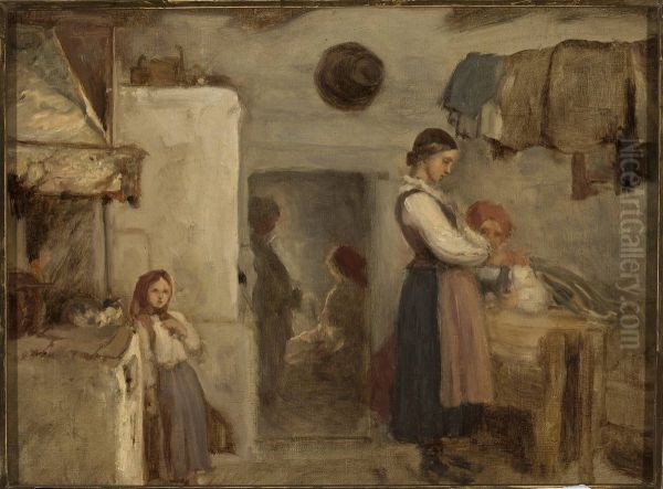 Peasant cottage interior - view 1