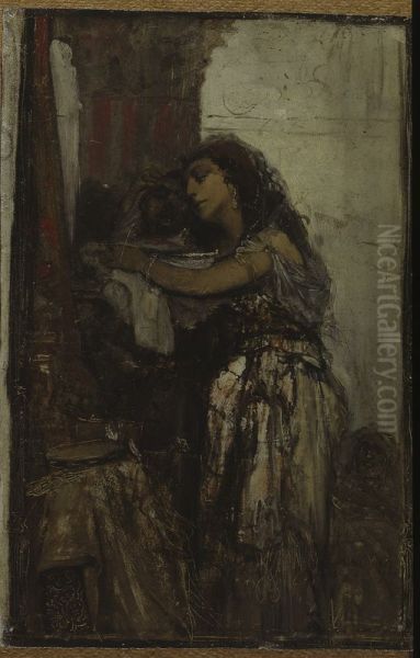 Salome with the head of St. John, sketch - view 1