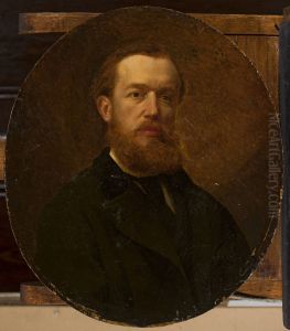 Portrait of Maksymilian Gierymski by Andrzej Jerzy Mniszech