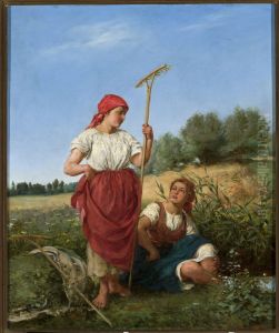 Harvesting women by Kazimierz Pochwalski