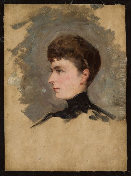 Portrait of a lady, sketch - view 1