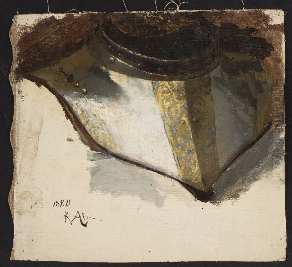 Armour bevor of Late Renaissance, study - view 1