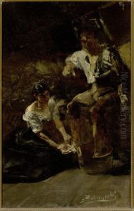 Foot washing (Siberian scene)