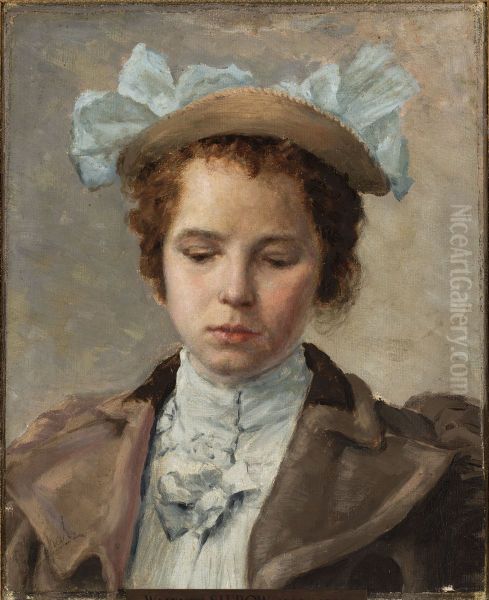 Portrait study of a young girl - view 1