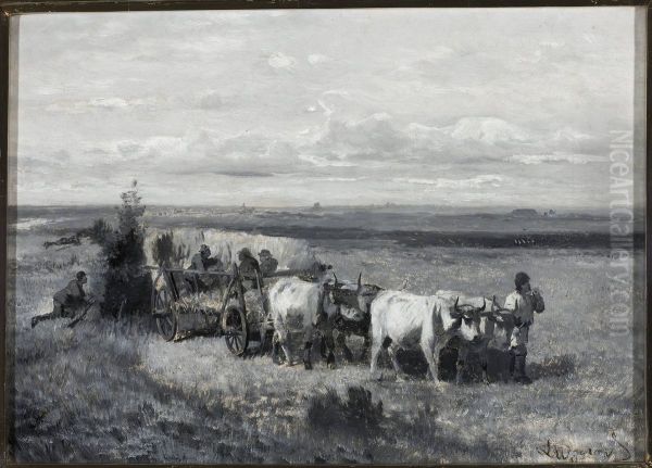 Hunting bustards - view 1