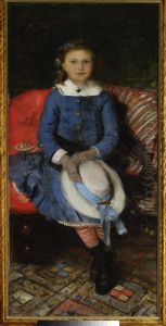 Portrait of the artist's sister by Leon Wyczolkowski