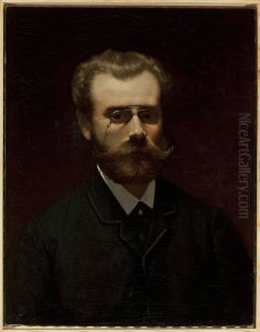 Portrait of Walerz Brochocki, painter by Kazimierz Mirecki