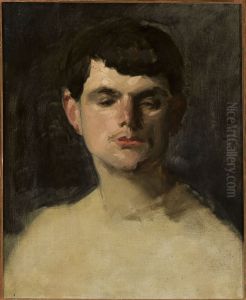 Study of a male head